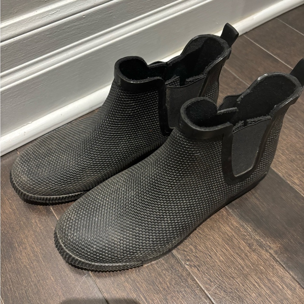 Cougar Black Rubber Sole Rain Boots